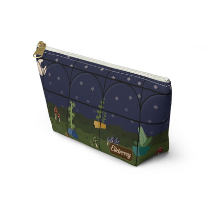 Big Bottom Zipper Pouch - Night Terrarium