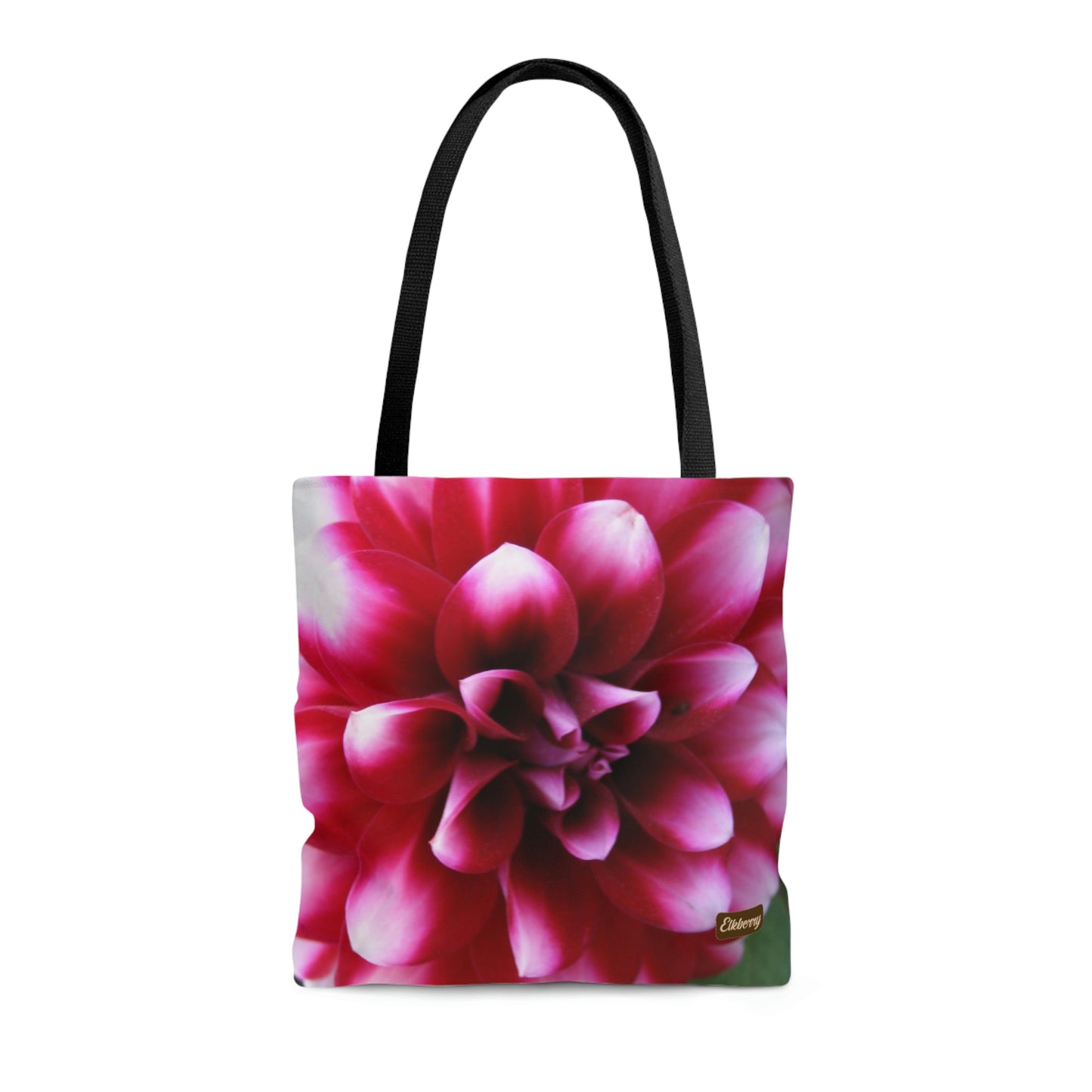 Lightweight Tote Bag - Pink & White Dahlia