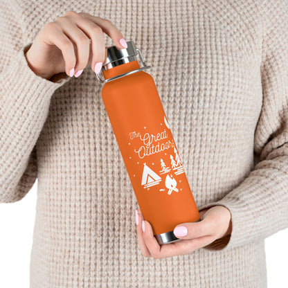 The Great Outdoors - Copper Vacuum Insulated Bottle, 22oz