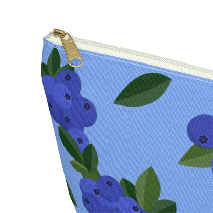 Big Bottom Zipper Pouch - Blueberries