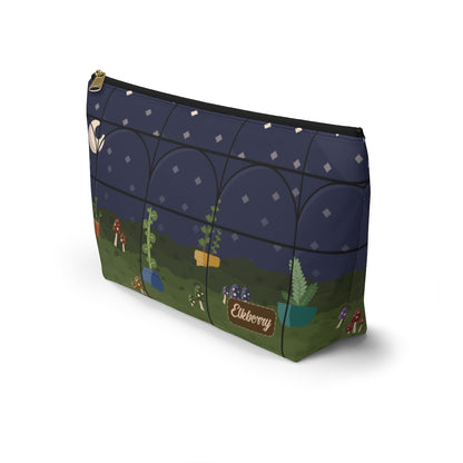 Big Bottom Zipper Pouch - Night Terrarium