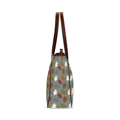 Fall Leaves - Sage Classic Tote Handbag