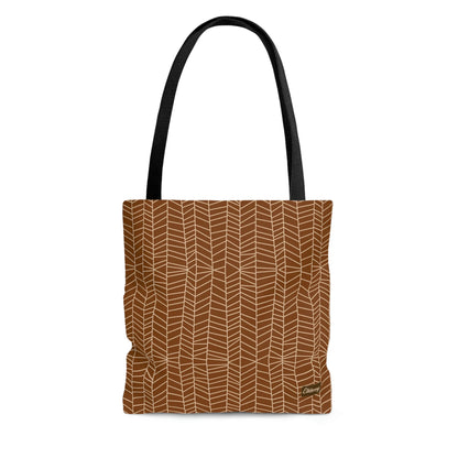 Lightweight Tote Bag - Herringbone in Pumpkin