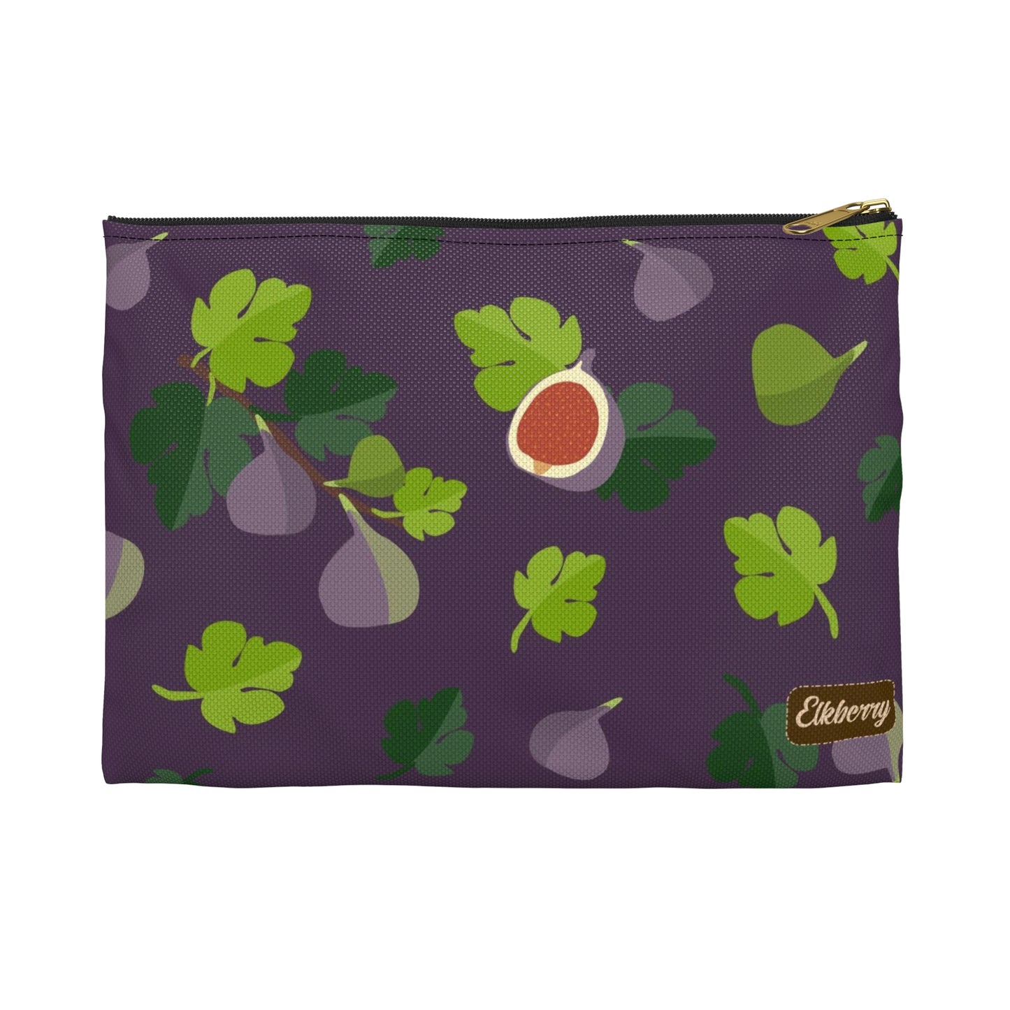 Flat Zipper Pouch - Figs