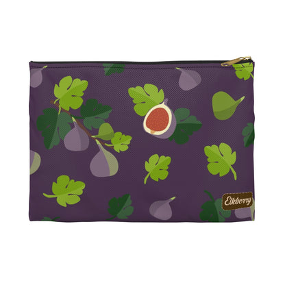 Flat Zipper Pouch - Figs