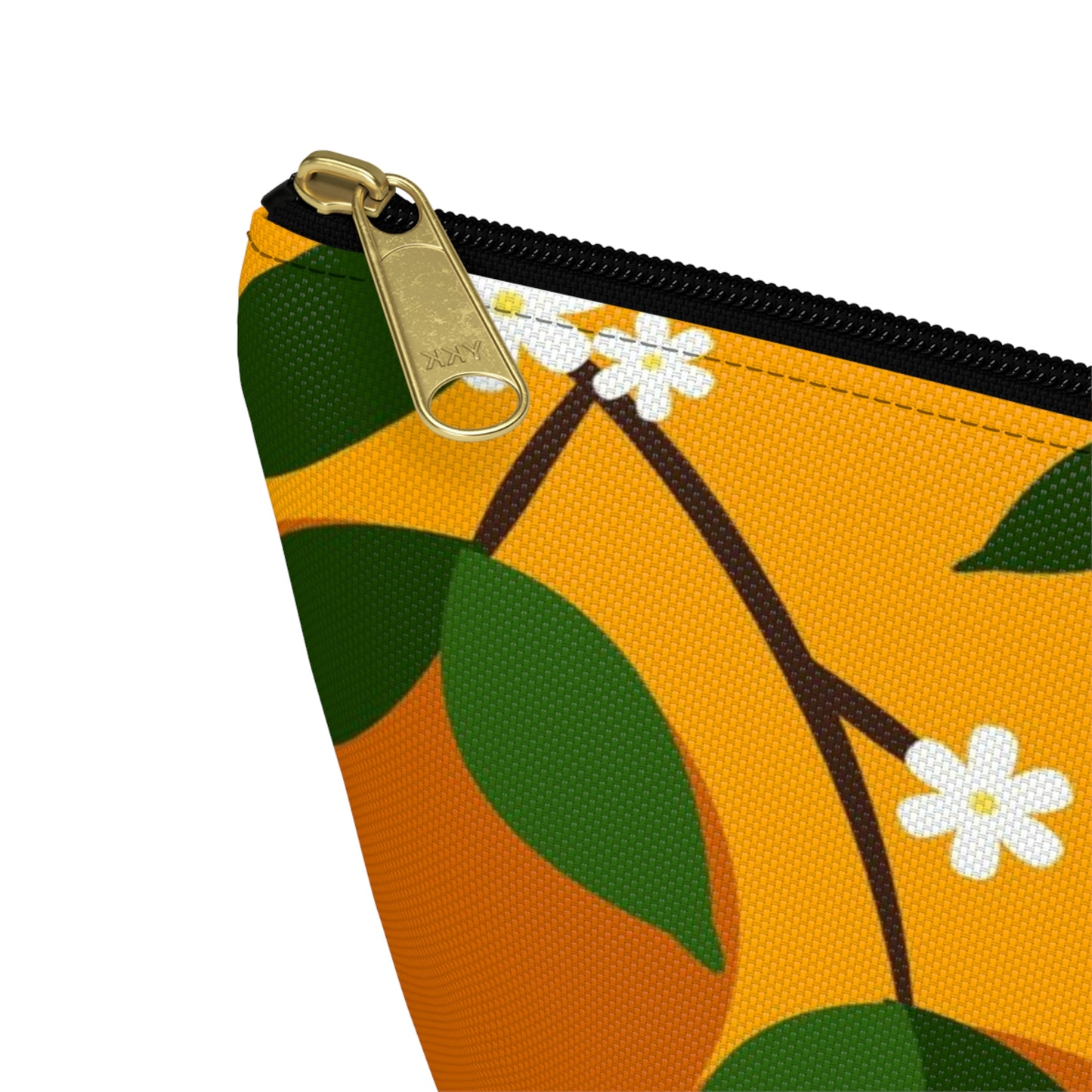 Big Bottom Zipper Pouch - Oranges