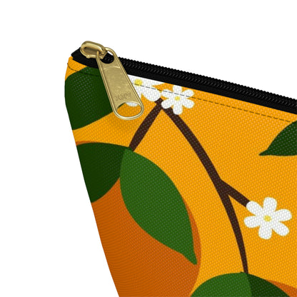 Big Bottom Zipper Pouch - Oranges