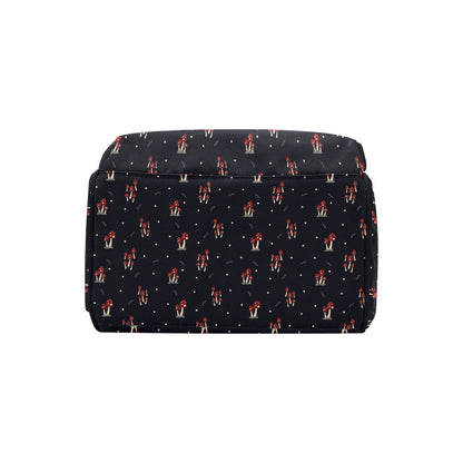 Mushroom Family - Navy Multi-Function Backpack