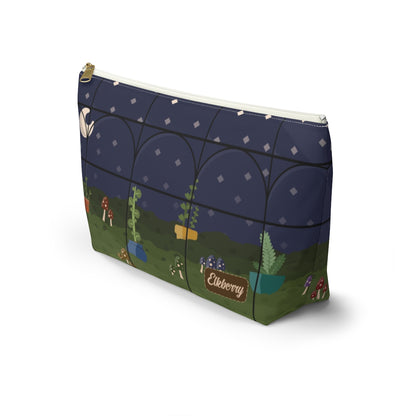 Big Bottom Zipper Pouch - Night Terrarium