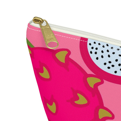 Big Bottom Zipper Pouch - Dragonfruit