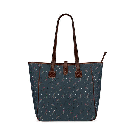 Berries - Navy Classic Tote Handbag