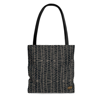 Lightweight Tote Bag - Herringbone in Navy