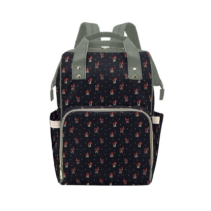Mushroom Family - Sage Multi-Function Backpack
