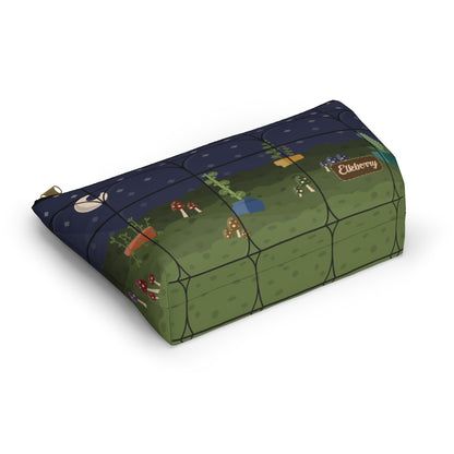 Big Bottom Zipper Pouch - Night Terrarium