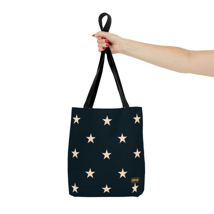 Lightweight Tote Bag - Stars on Navy