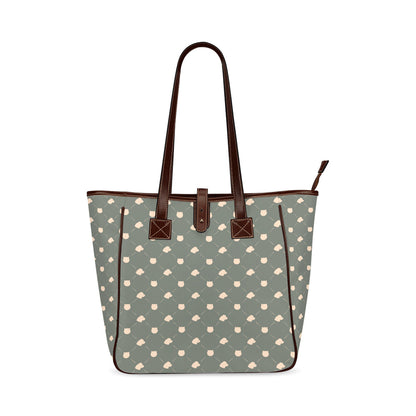Cat & Dog - Sage Classic Tote Handbag