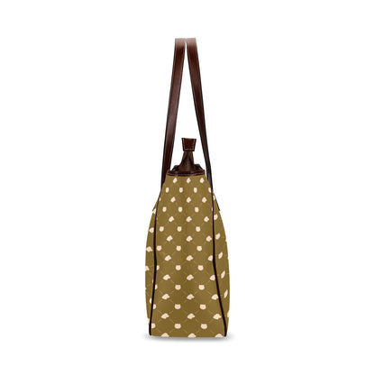 Cat & Dog - Mustard Classic Tote Handbag