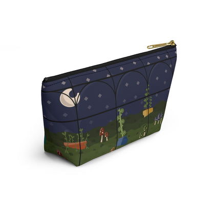 Big Bottom Zipper Pouch - Night Terrarium