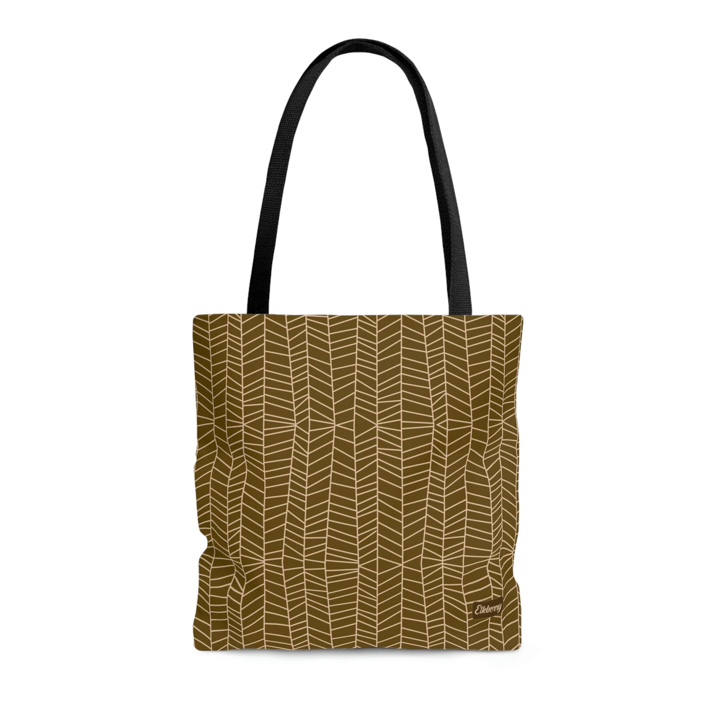 Lightweight Tote Bag - Herringbone in Mustard