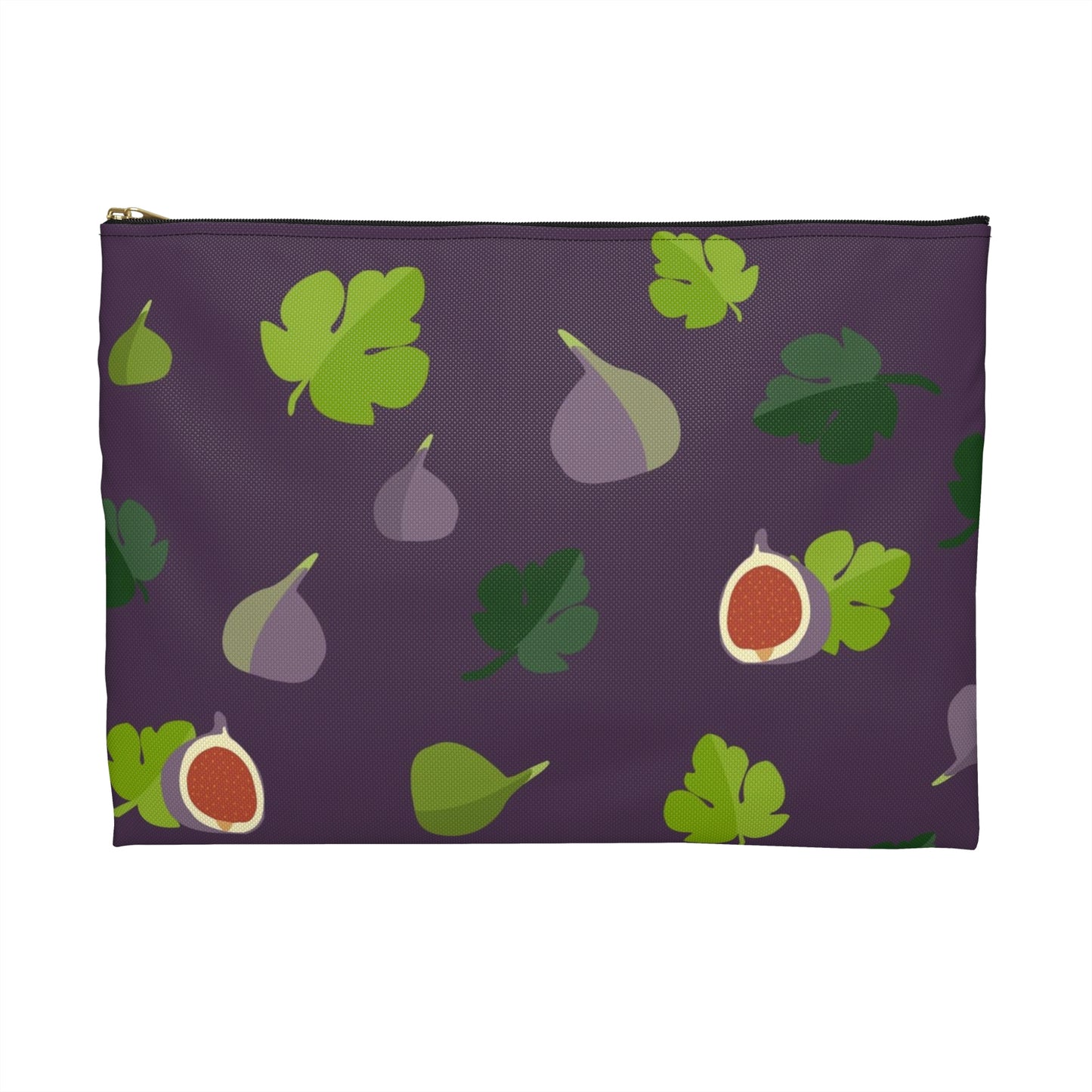 Flat Zipper Pouch - Figs