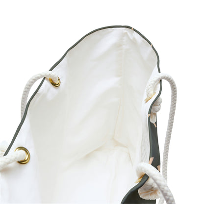 Weekender Tote Bag - Diamonds on Sage