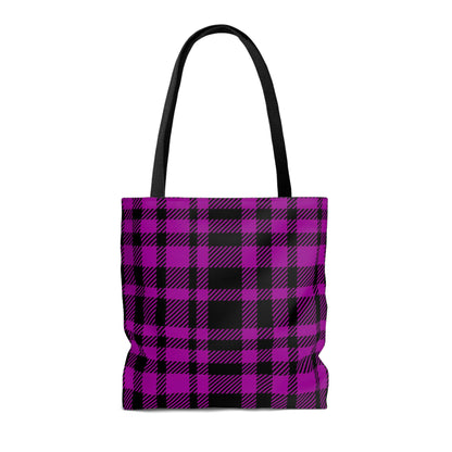 Lightweight Tote Bag - Pink Buffalo Check, Pink Plaid