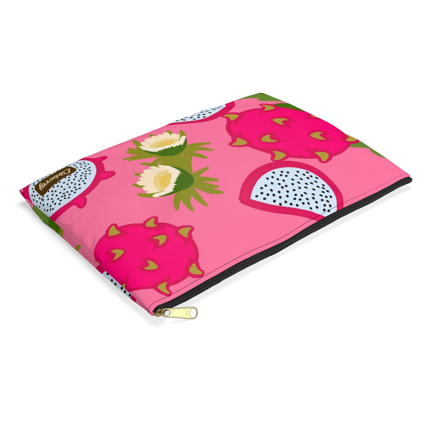 Flat Zipper Pouch - Dragonfruit
