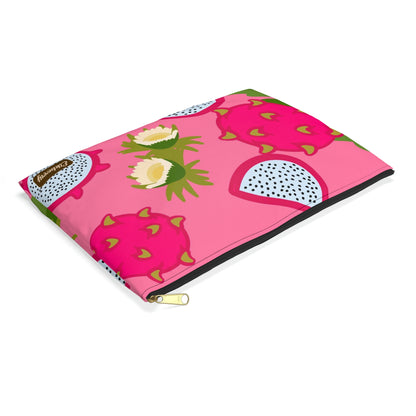 Flat Zipper Pouch - Dragonfruit