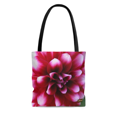 Lightweight Tote Bag - Pink & White Dahlia