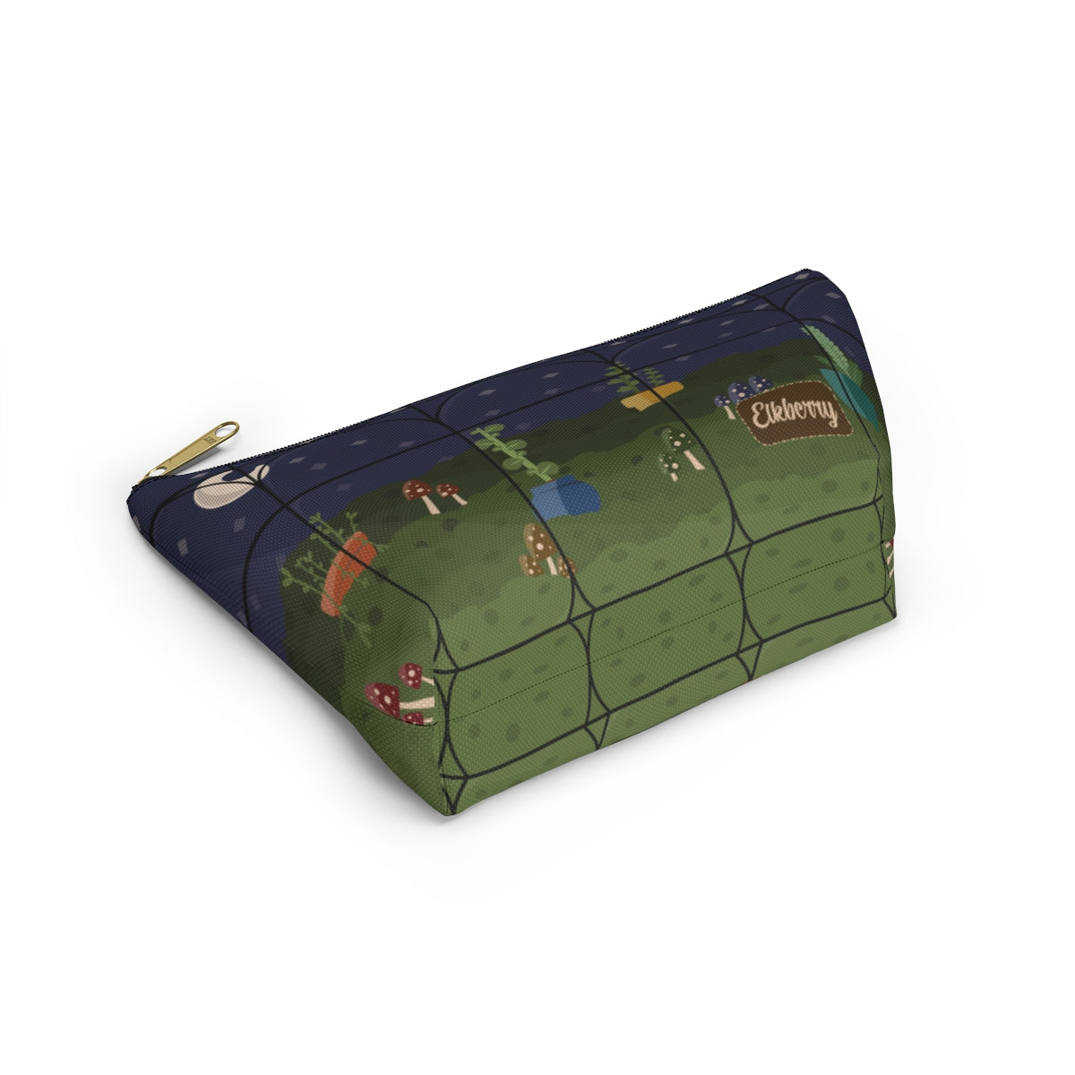 Big Bottom Zipper Pouch - Night Terrarium