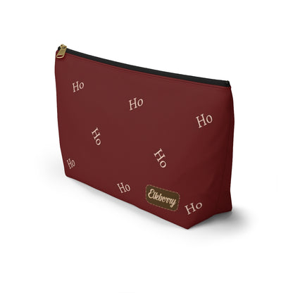 Big Bottom Zipper Pouch - Ho! Ho! Ho!
