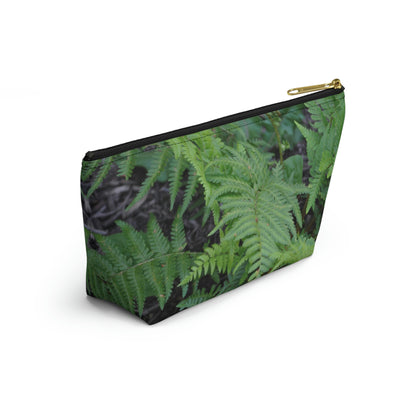 Big Bottom Zipper Pouch - Ferns