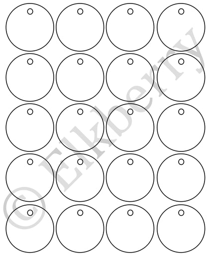 Fall Harvest Circle Gift Tag Template (PDF) - FREEBIE!